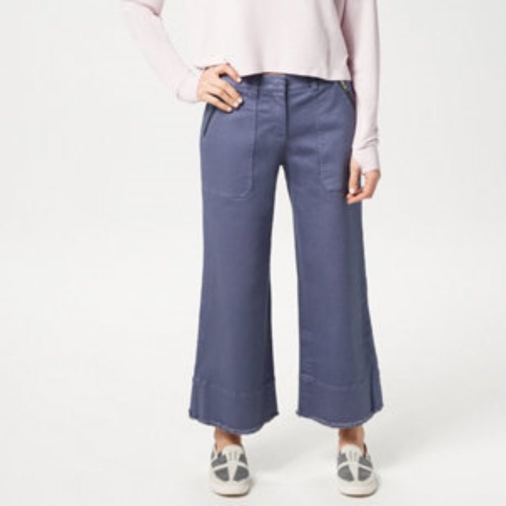 Peace Love World Twill Crop Pants - 12/Marino Blue